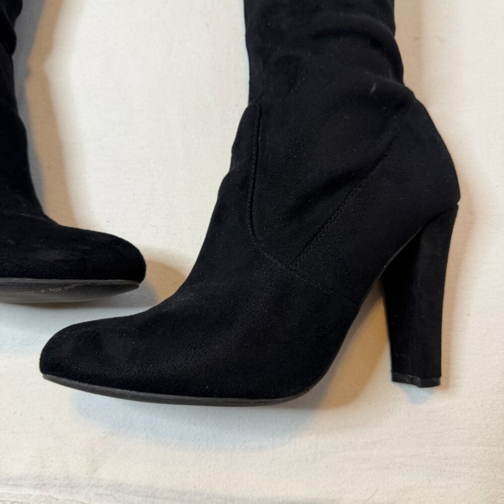 Steve Madden Over The Knee Black Boots Size 8M - Picture 8 of 11